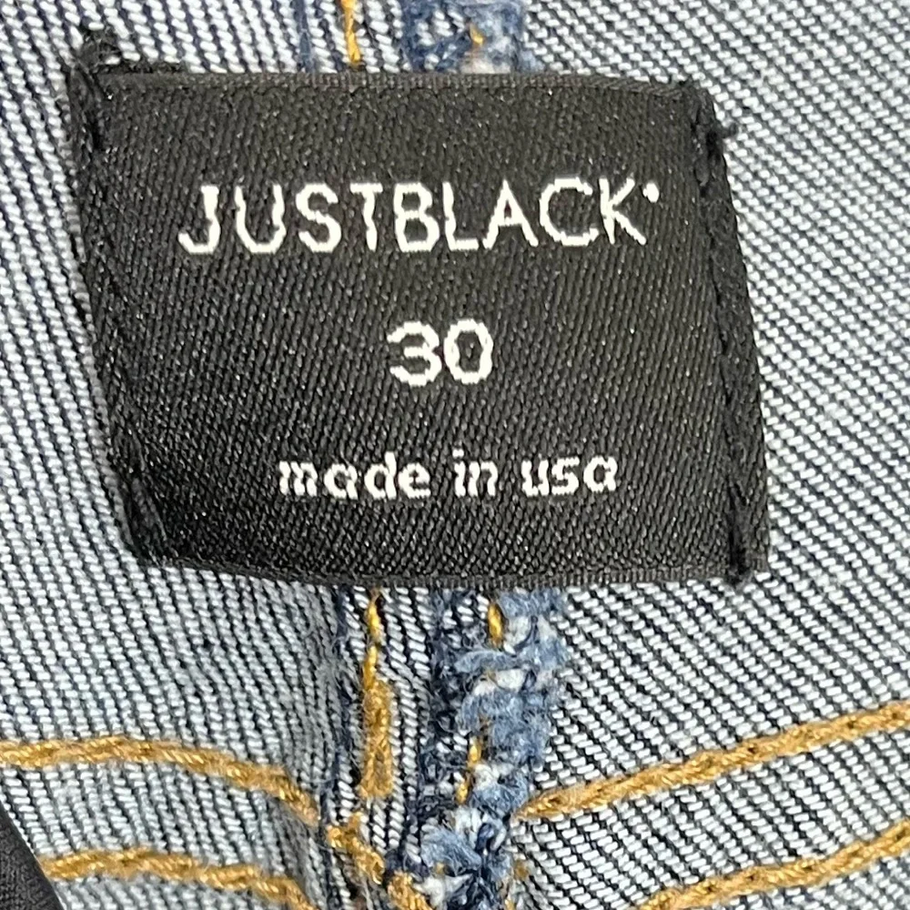 Maternity Denim Shorts with Black Overband